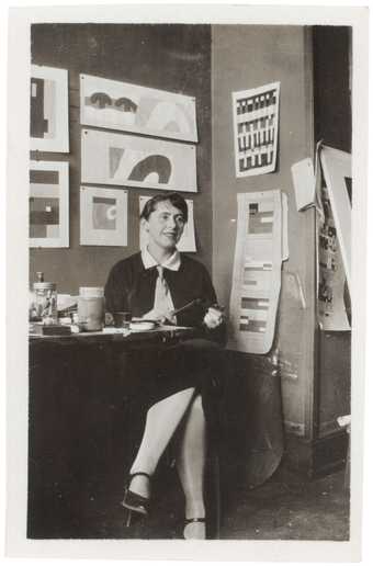 Sophie Taeuber-Arp in the planning office for the Aubette, Strasbourg, France, 1927