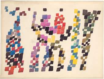 Sophie Taeuber-Arp Quadrangular Strokes Evoking Group of Figures 1920