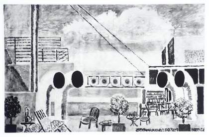 Vanessa Bell's set design for High Yellow, Tate Archive