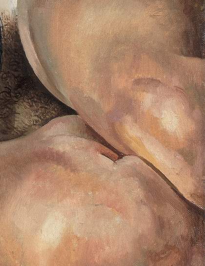 Stanley Spencer, Self-Portrait with Patricia Preece, 1937, oil paint on canvas, 61 x 91.2 cm (detail)