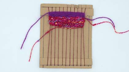 photograph of loom activity 