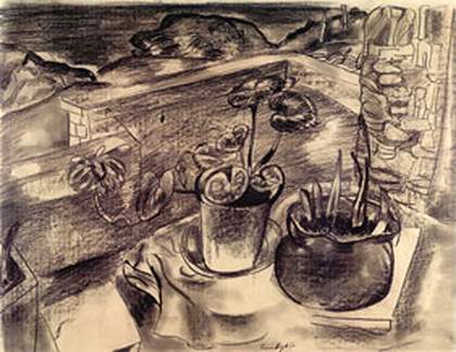 Frances Hodgkins Still Life and Landscape, Bodinnick, Cornwall