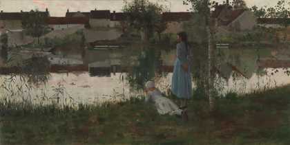 William Stott of Oldham 1847–1900 Le Passeur 1881 (The Ferryman)