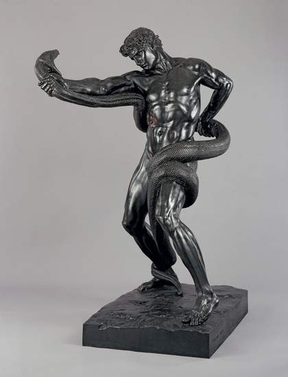 Frederic, Lord Leighton, An Athlete Wrestling with a Python 1877