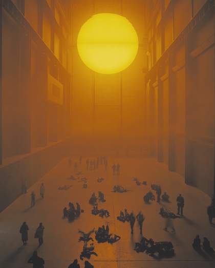 The Unilever Series 2003: Olafur Eliasson, The Weather Project. Photocredit: Marcus Leith and Andrew Dunkley, Tate Photography ©TATE 2019