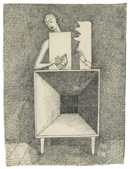 Alberto Giacometti Surrealist Composition c. 1933 © The Estate of Alberto Giacometti (Fondation Giacometti, Paris and ADAGP, Paris), licensed in the UK by ACS and DACS, London 2017