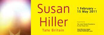 Susan Hiller exhibition banner