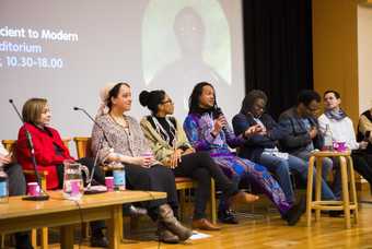 Black Subject symposium group shot - close