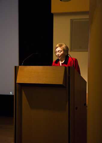 Black Subject symposium talking at the stand