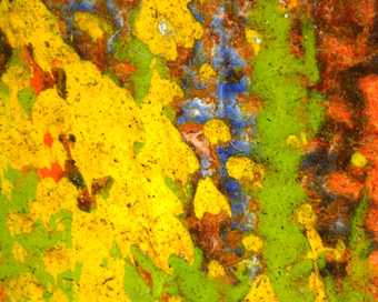 Detail of matte oil paint