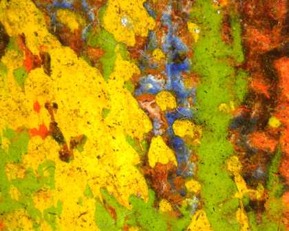 Detail of matte oil paint