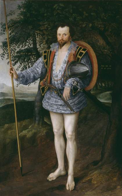 Fig.1 Marcus Gheeraerts II 1561 or 2‒1636 Portrait of Captain Thomas Lee 1594 Oil paint on canvas 2150 x 1330 mm T03028
