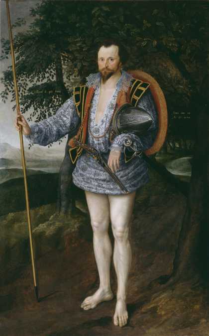 Fig.1 Marcus Gheeraerts II 1561 or 2‒1636 Portrait of Captain Thomas Lee 1594 Oil paint on canvas 2150 x 1330 mm T03028