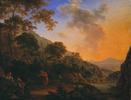 Fig.1 Henry Anderton c.1630‒1665 Mountain Landscape with Dancing Shepherd c.1650‒60 Oil paint on canvas 457 x 597 mm T03543