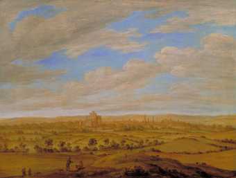 Fig.1 Alexander Keirincx 16001652 Distant View of York  1639 Oil paint on panel 529 x 687 mm T04168