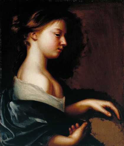 Fig.1 Mary Beale 1633‒1699 Portrait of a Young Girl c.1681 Oil paint on canvas 530 x 452 mm T06612