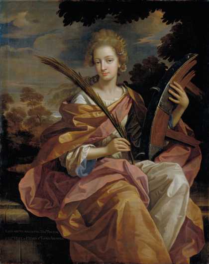 Fig.1 Benedetto Gennari 16331715 Elizabeth Panton, later Lady Arundell of Wardour, as Saint Catherine 1689 Oil paint on canvas 1250 x 1021 mm T06897