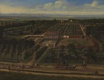 Fig.1 Jan Siberechts 1627–c.1703 View of a House and its Estate in Belsize, Middlesex   1696 Oil paint on canvas