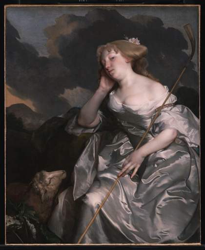 Gilbert Soest c.1605-1681 Portrait of a Lady as a Shepherdess c.1670