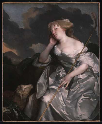 Gilbert Soest c.1605-1681 Portrait of a Lady as a Shepherdess c.1670