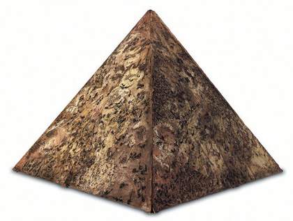 Taheya Halim The Pyramid the Civilization Symbolism Through Ants c1960s brown pyramid sculpture