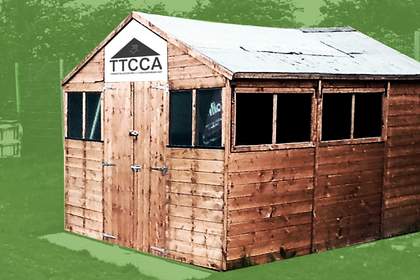 Photograph of a garden shed