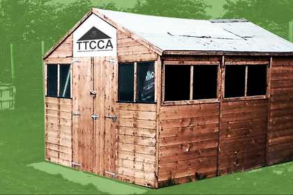 Photograph of a garden shed