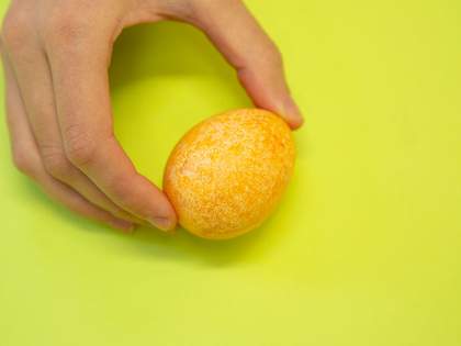 yellow speckled egg