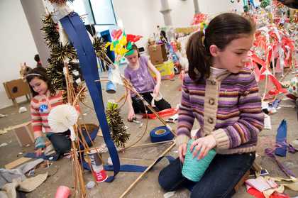 Children being creative at Tate Liverpool