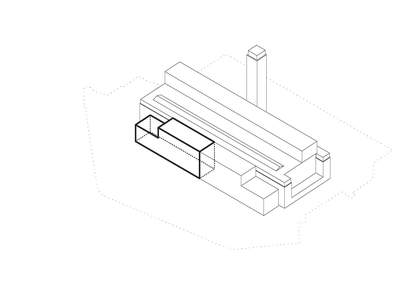 Architectural concept drawing showing the location of the unused switch stations at Tate Modern