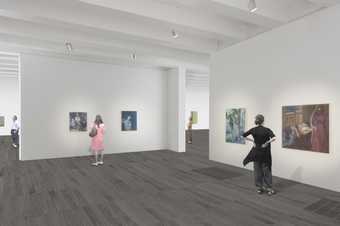 A concept view of the new galleries on Level 4 at Tate Modern