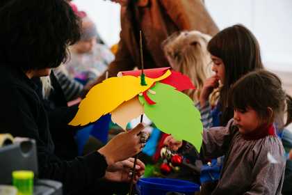 Photograph of a family event at Tate St Ives