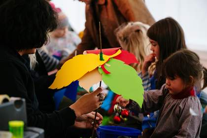 Photograph of a family event at Tate St Ives