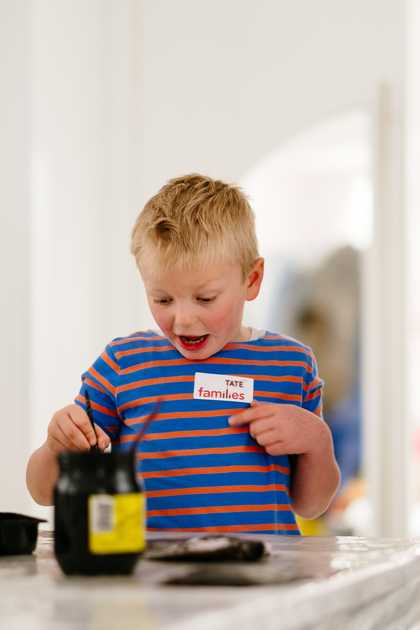 Photograph of family event at Tate St Ives