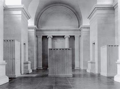 ate works ready for storage in the North Duveen Gallery, Tate Britain 1939