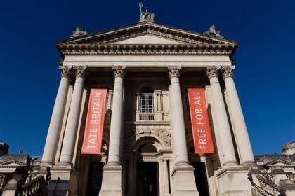 The front view of Tate Britain Building