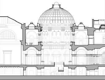 Tate Britain Millbank Project: Cross Section