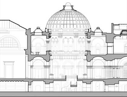 Tate Britain Millbank Project: Cross Section