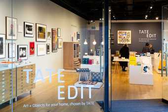 Looking into Tate Edit shop front