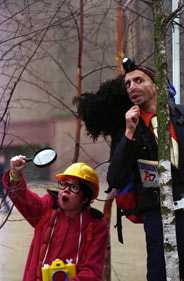 Joshua Sofaer and Stacy Makishi, organisers of Tate Scavengers