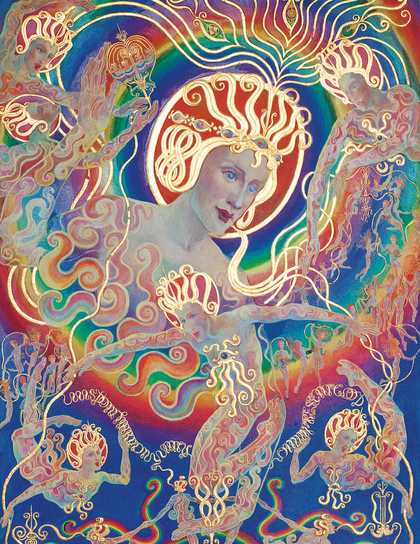 Ethel Le Rossignol, detail of 'Wisdom, Harmony, Unity, Omnipresent God' 1920-33