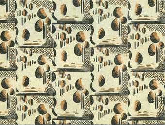Paul Nash design published in A Specimen Book of Pattern Papers Designed for and in Use at the Curwen Press, 1928