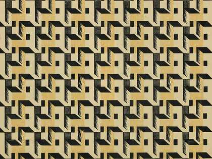 Paul Nash design published in A Specimen Book of Pattern Papers Designed for and in Use at the Curwen Press, 1928