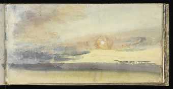 Study from J.M.W. Turner's Skies Sketchbook, 1816–18