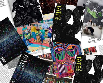 a pile of tate etc magazines