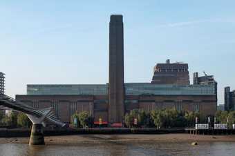 Tate Modern building seen from across the river Thames