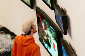 Film at Tate St Ives during the Aquatopia exhibition