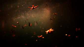 Lucien Castaing-Taylor and Véréna Paravel film still Leviathan 2012 showing orange star fish in the deep dark sea