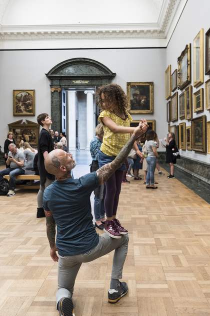 Men and Girls Dance at Tate 