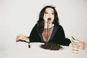 Juergen Teller Björk, Spaghetti Nero, Venice 2007 C-print 40.6 x 50.8 cm